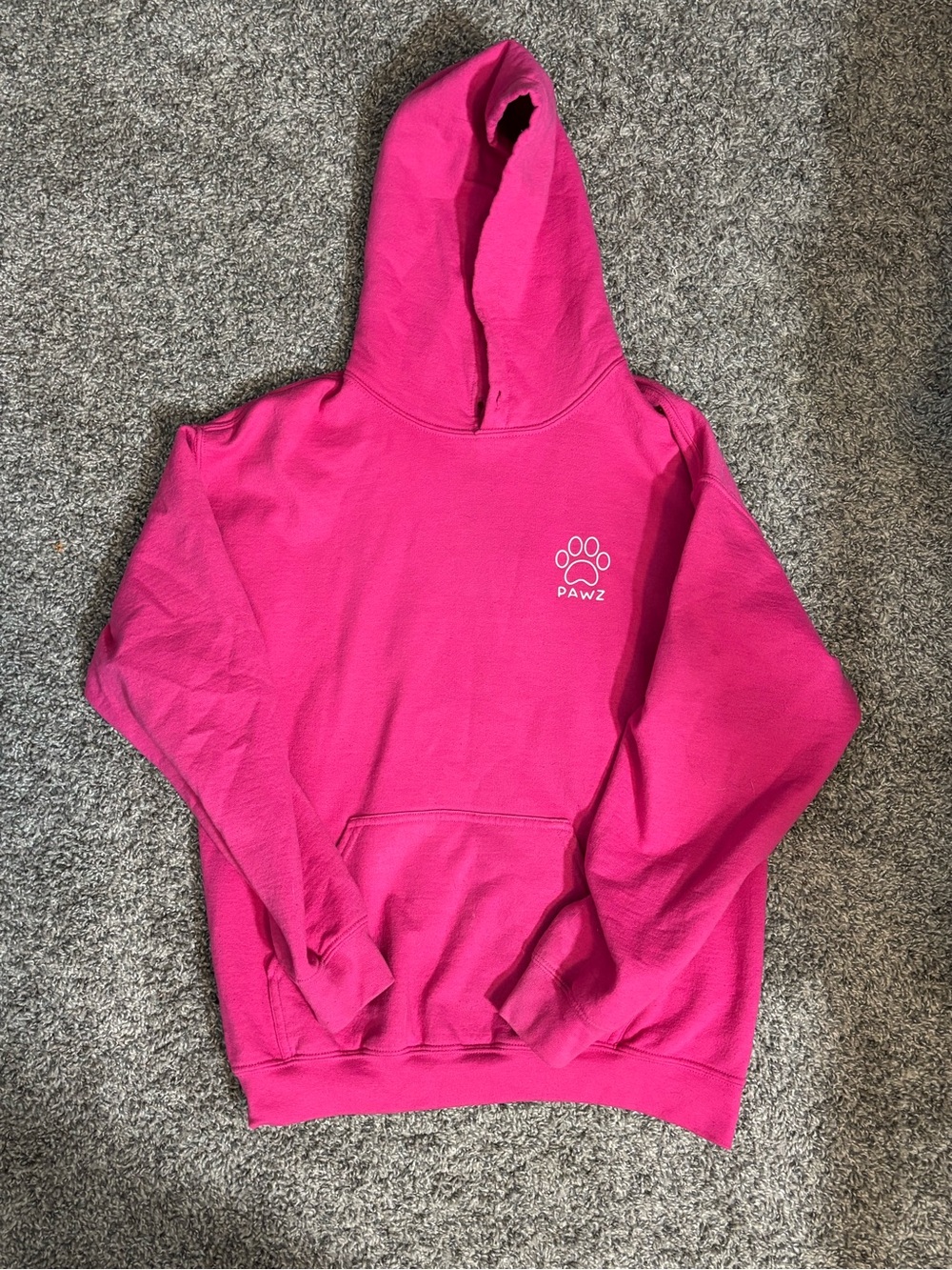 PAWZ Vibrant Pink Hooded Sweatshirt